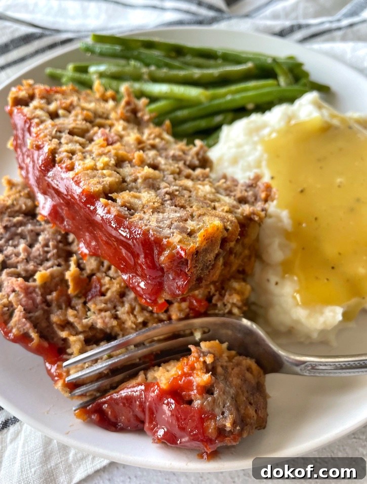 Meatloaf Recipe | The best ever made with a box of Stovetop stuffing, eggs, ground beef and ketchup! A quick and easy family meal for busy weeknights. 