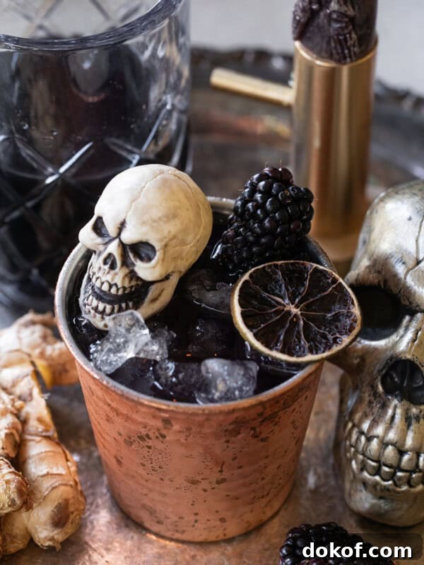 Halloween Moscow Mule recipe.