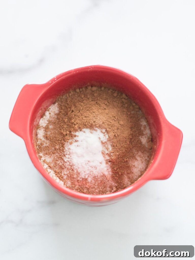 Quick Microwave Chocolate Mug Cake Recipe in 2 Minutes 8 baking soda added to mug