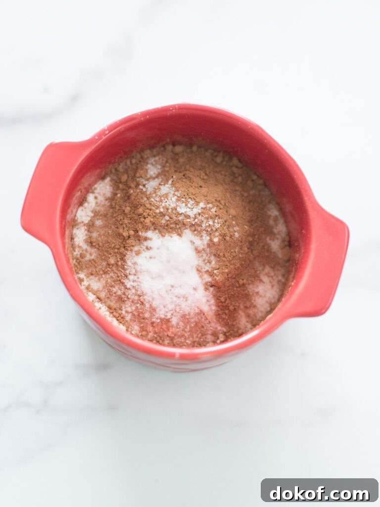 Quick Microwave Chocolate Mug Cake Recipe in 2 Minutes 9 salt added to mug