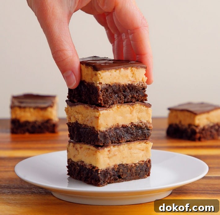 Three Layer Reese's Peanut Butter Brownies