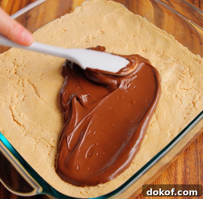 Chocolate Ganache Topped Brownies