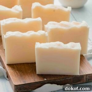 shea butter soap cut into bars.
