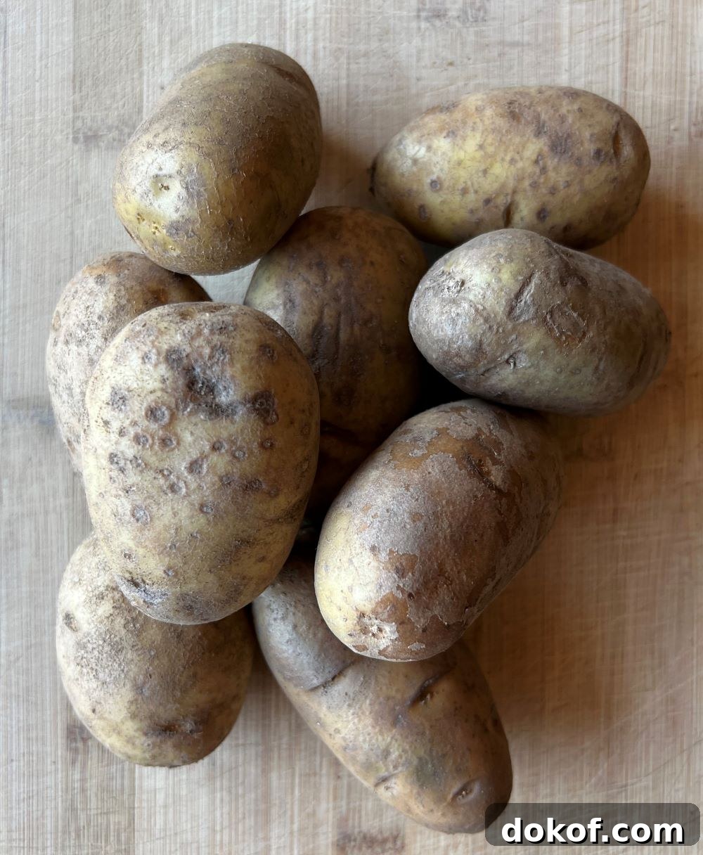 Russet potatoes