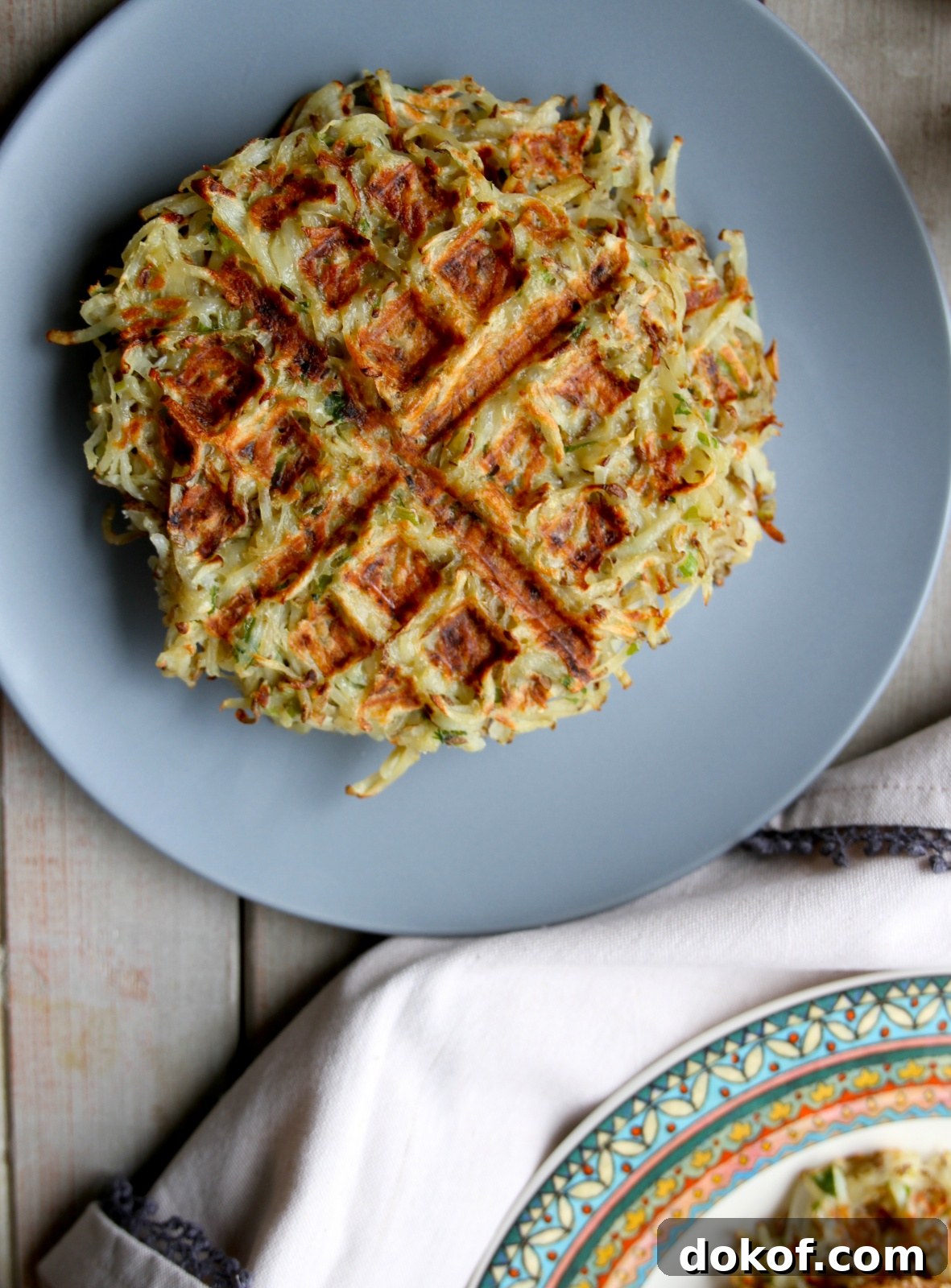 fried chicken and latke waffles