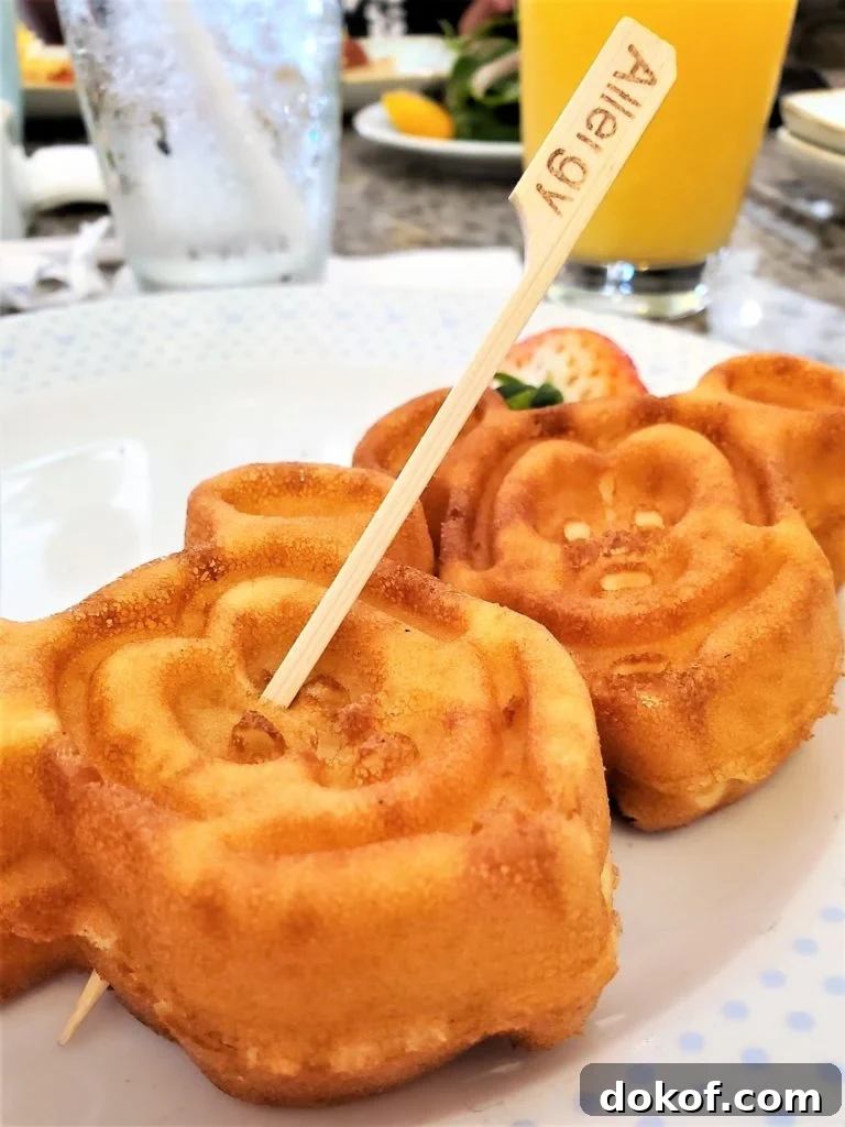 gluten free Mickey waffles at grand floridian cafe