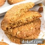 Chewy Peanut Butter Oatmeal Cookies Recipe - Featured Image