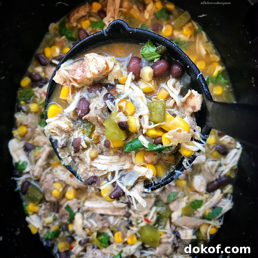 This fiesta chicken stew is definitely a party in your mouth. Bursting with flavor, this easy and healthy slow cooker recipe can be served anytime of the year.