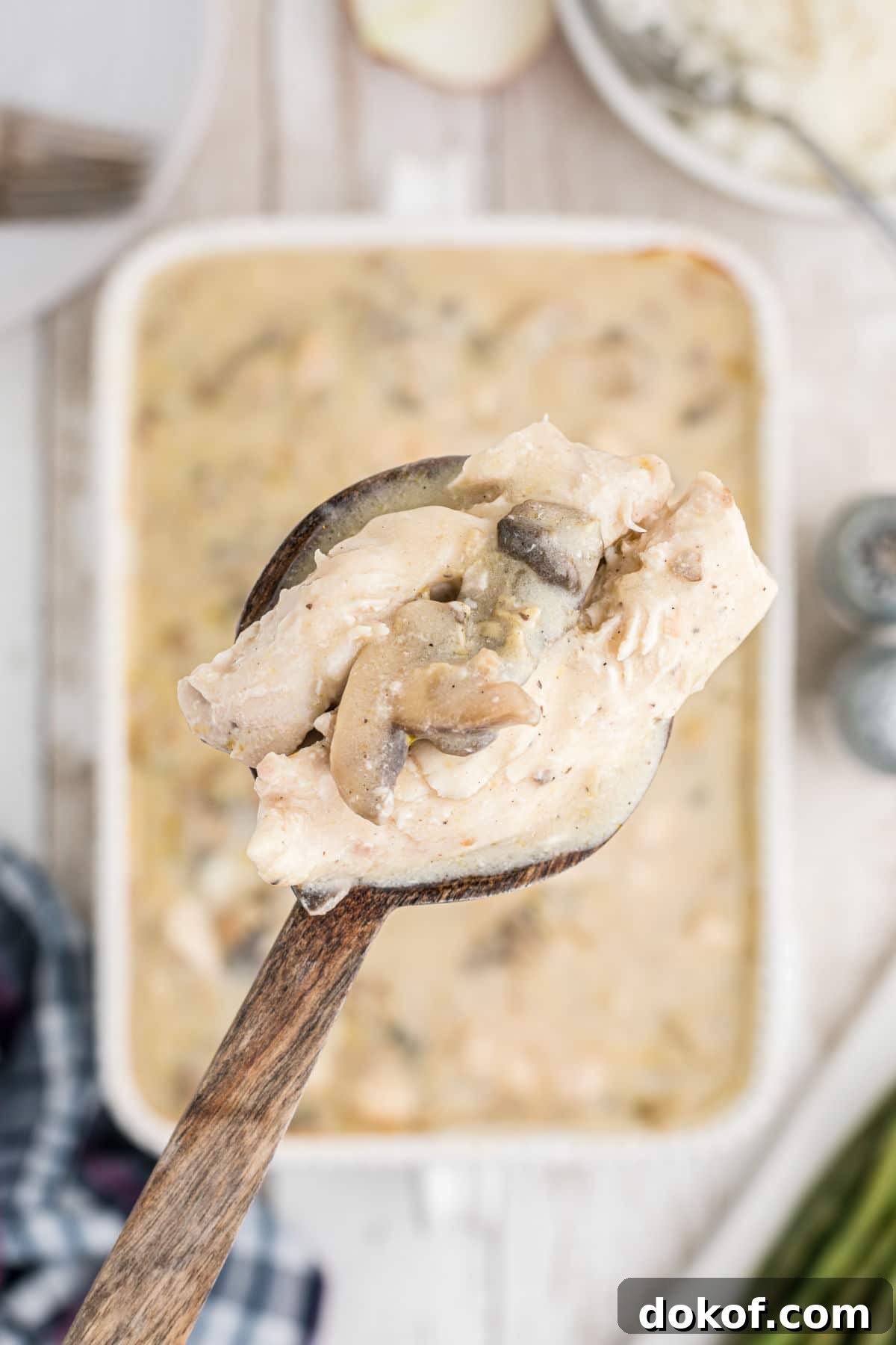 A spoonful ofCracker Barrel Chicken and Rice Recipe 