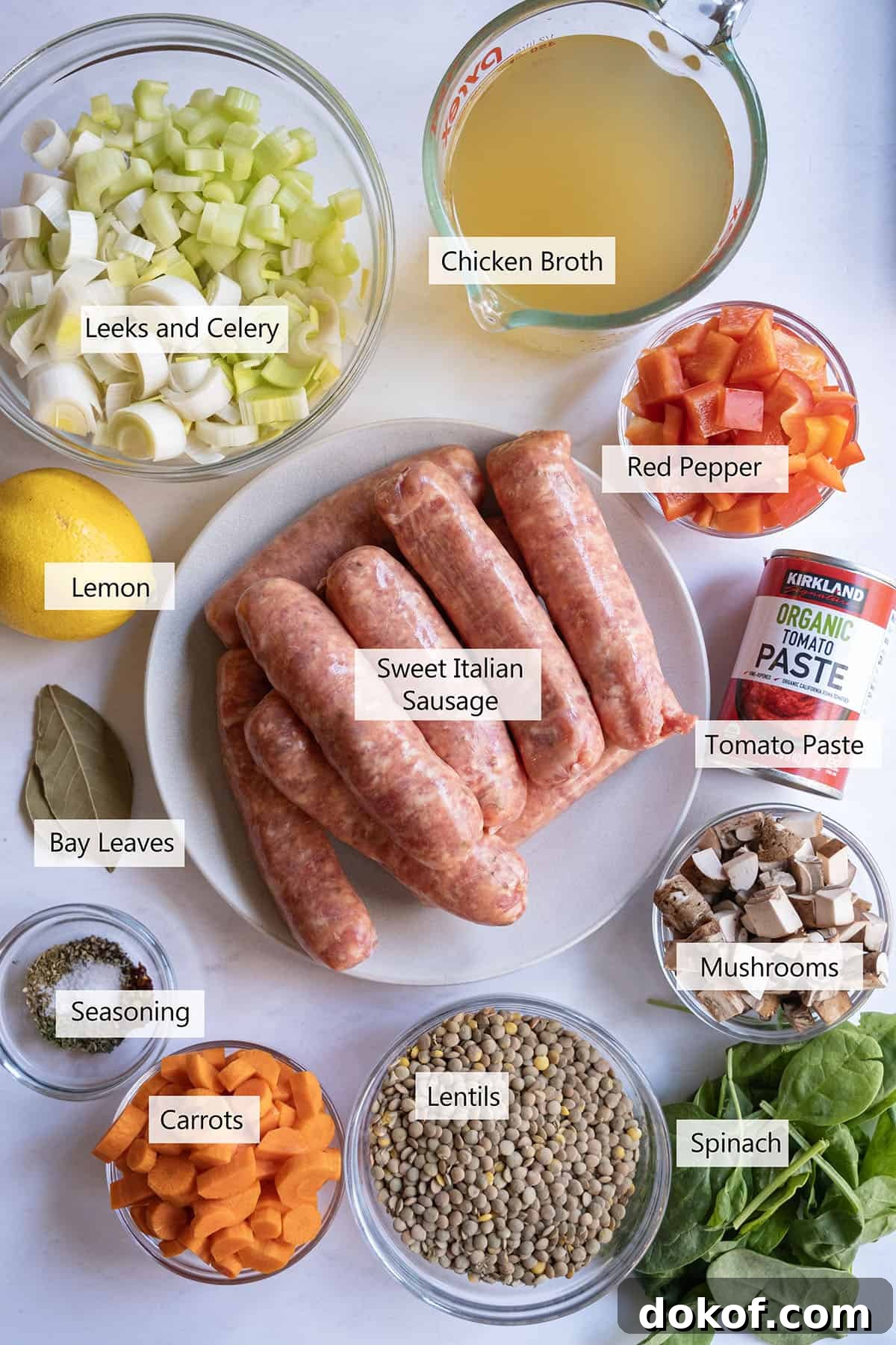 Ingredients for the Recipe.