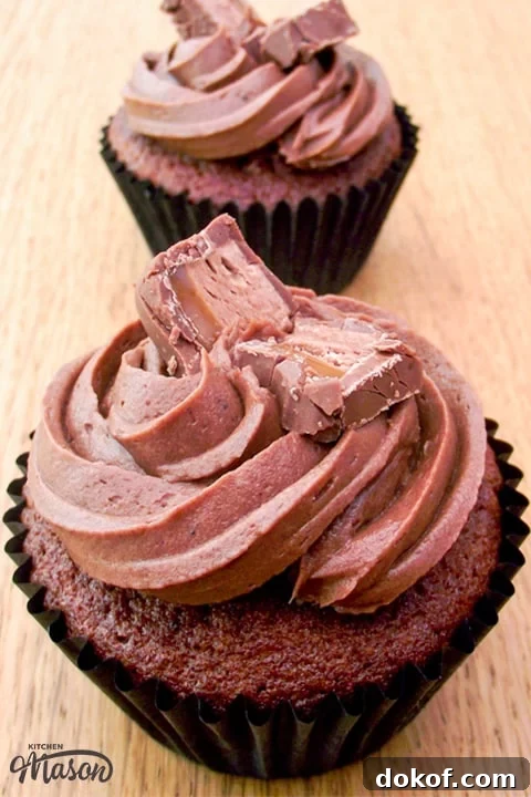 Mars Bar Cupcakes on a plate