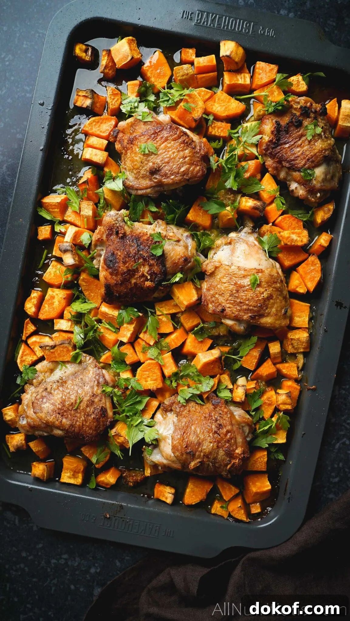Lemon Chicken Thighs Sheet Pan Dinner