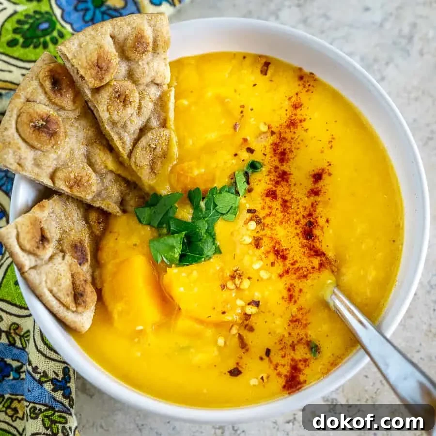 Lentil Butternut Squash Soup