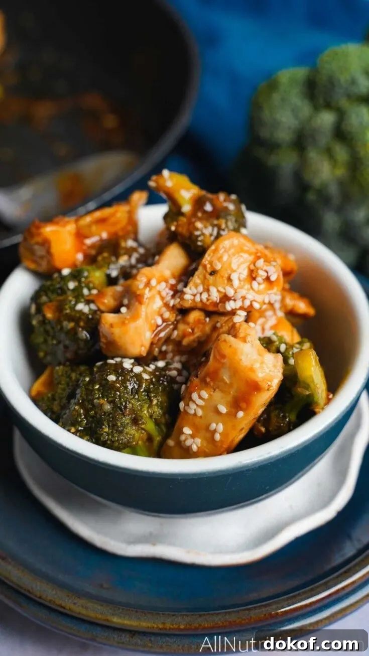 Chicken Stir Fry with Broccoli and Sesame Seeds