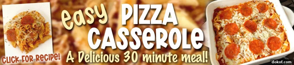 pizza casserole banner ad