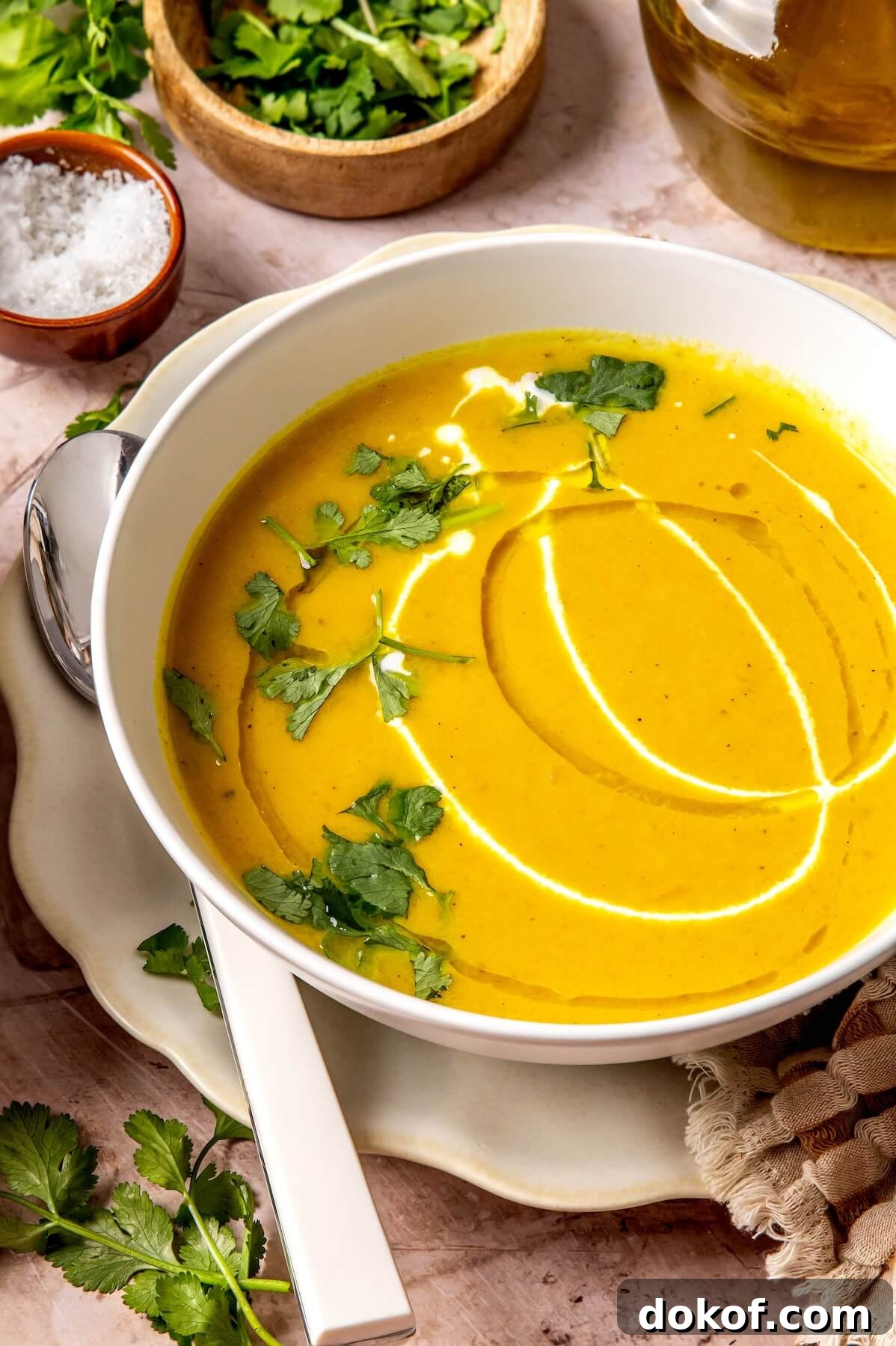 Carrot Ginger Coconut Milk Soup - Olivia Adriance