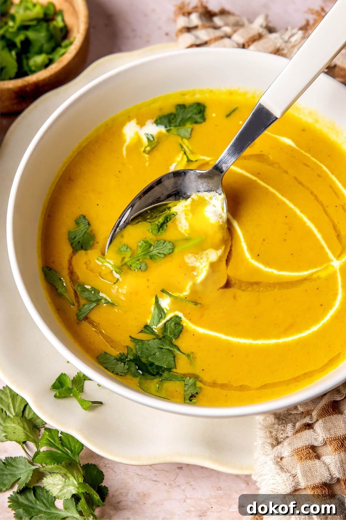 Carrot Ginger Coconut Milk Soup - Olivia Adriance