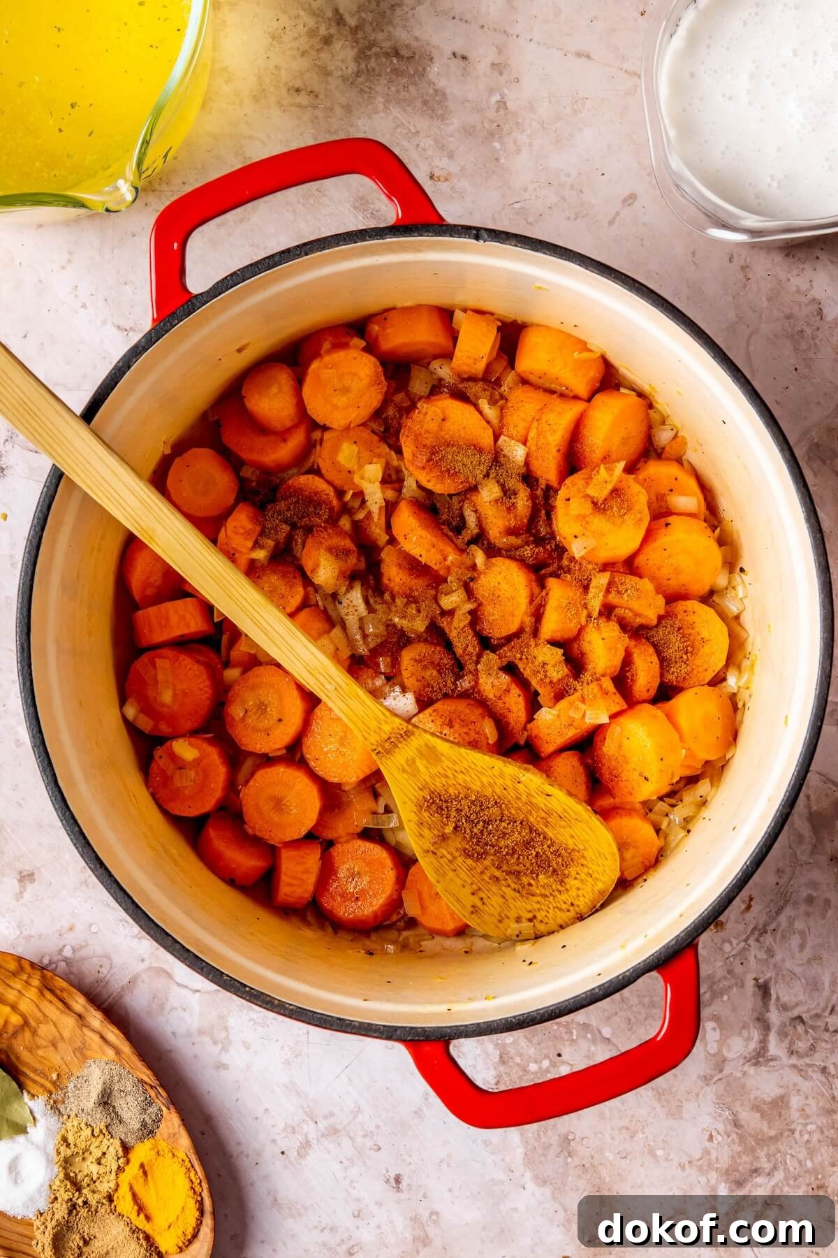 How to Make Carrot Ginger Coconut Milk Soup Step 2 - Olivia Adriance