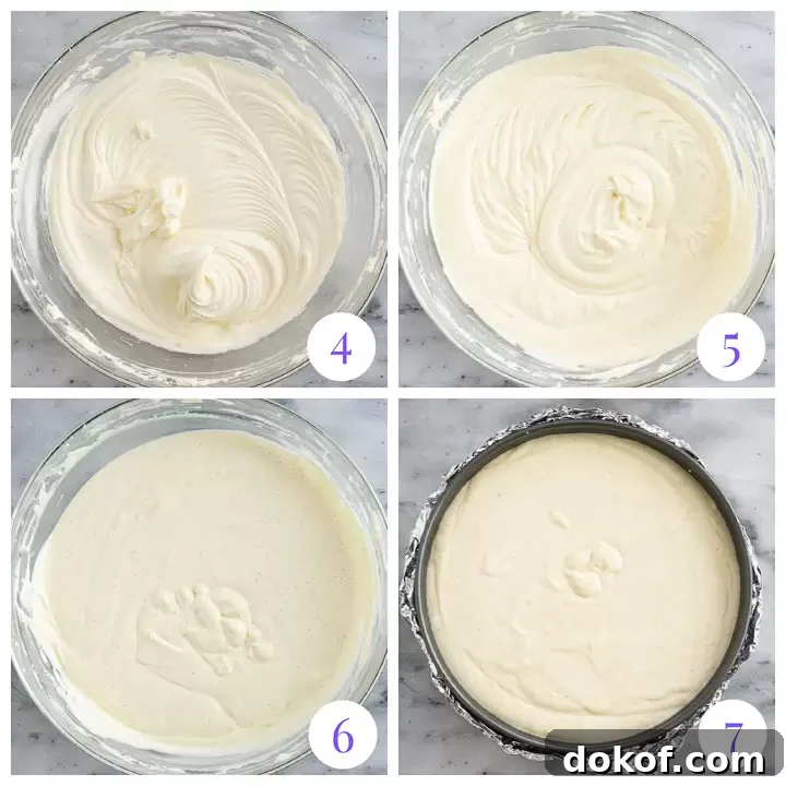how to make vanilla bean cheesecake filing