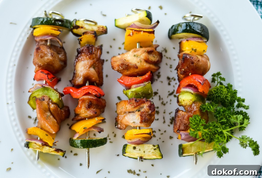 air fryer chicken kabobs