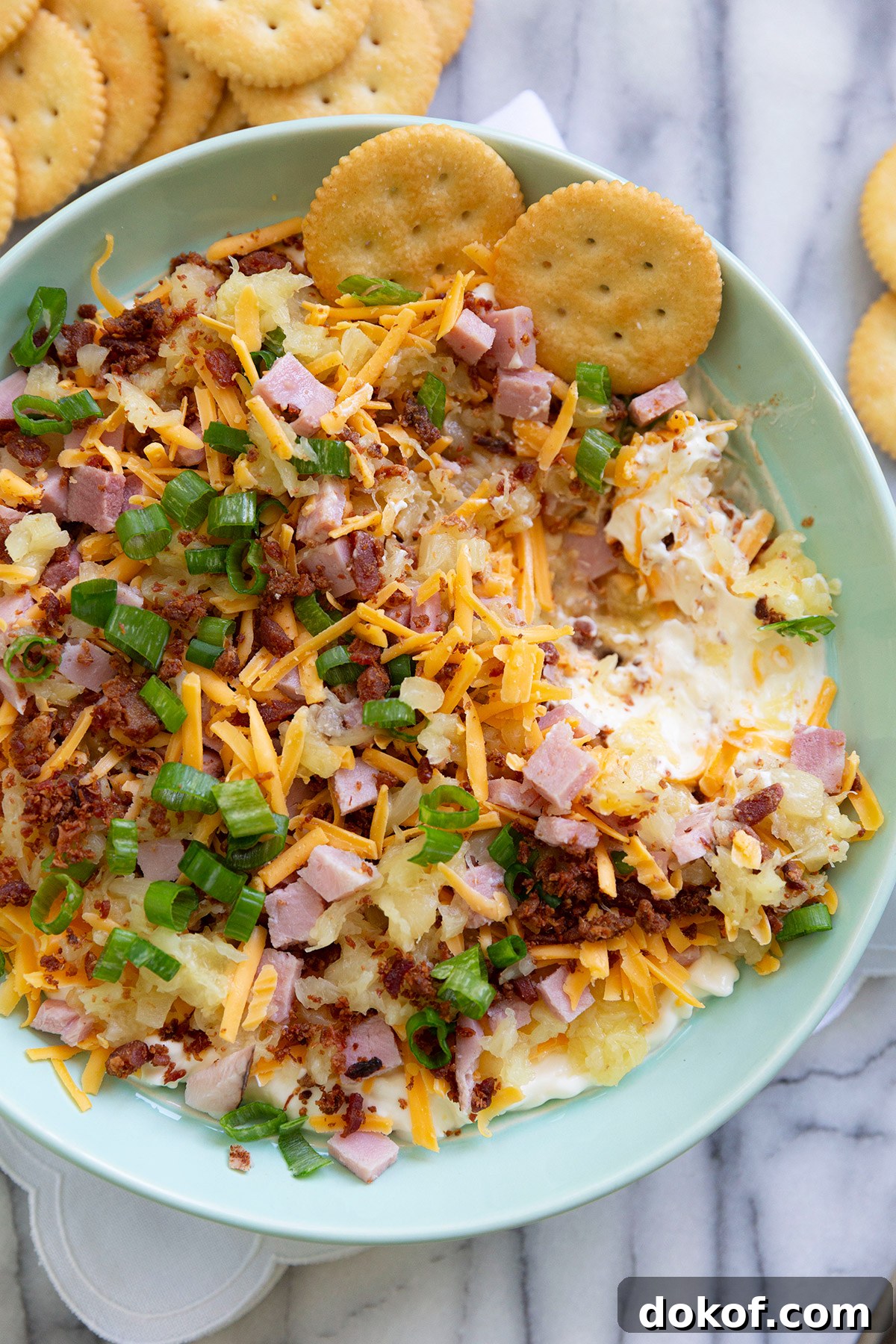 Hawaiian Dip with Pineapple and Ham
