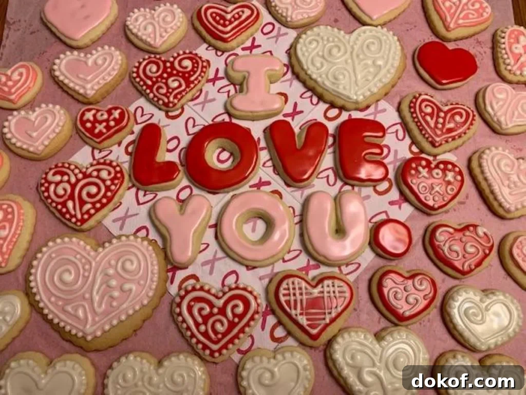 valentine's sugar cookies