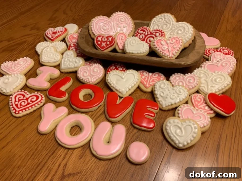 valentine's sugar cookies