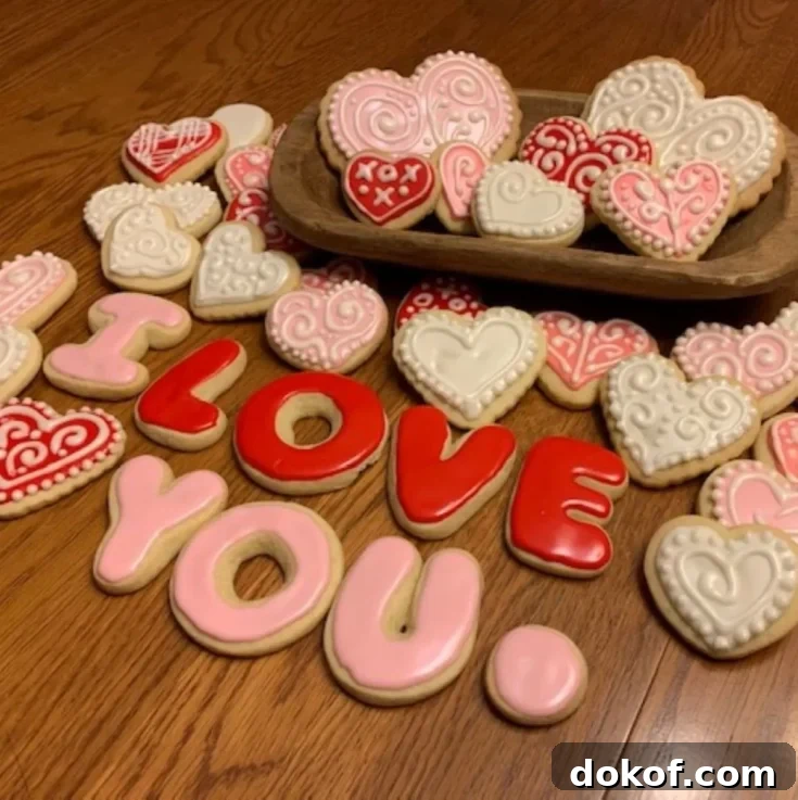 Valentine's sugar cookies
