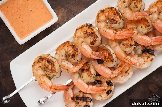 Grilled Shrimp with Roasted Red Pepper Aioli Recipe 4 shrimp with red pepper aioli on the side