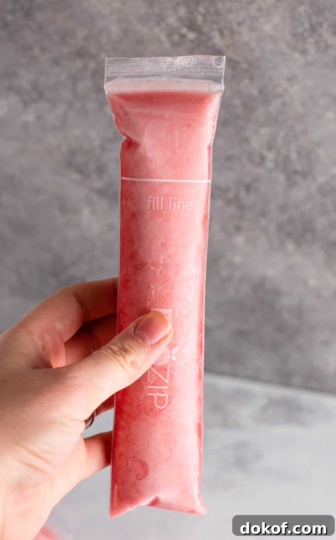 Assorted homemade freezer pops