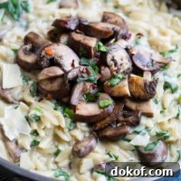 Creamy One-Pot Mushroom Orzo Recipe 2 One-Pot Garlic Parmesan Orzo with Spinach and Mushrooms