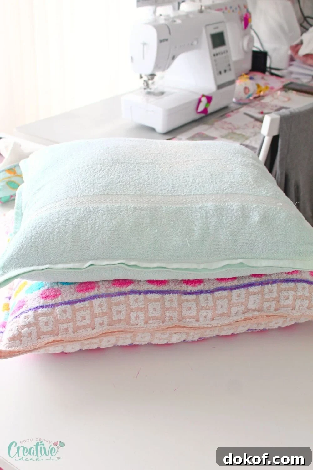 Make a unique cat bed DIY that matches your home's aesthetic by sewing a comfortable towel into a personalized space within just 10 minutes.