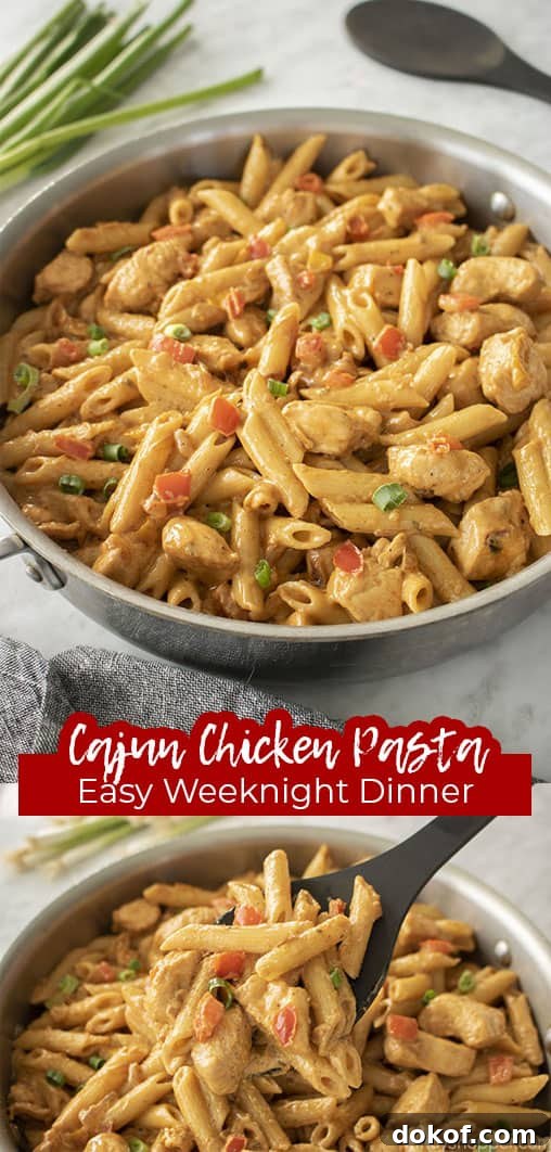 Long pin Cajun Chicken Pasta Easy Weeknight Dinner