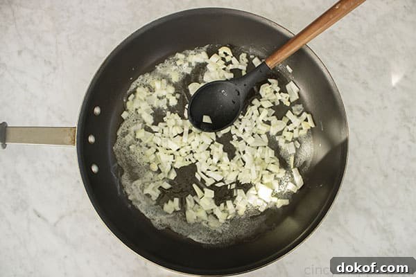 Onions in a pan