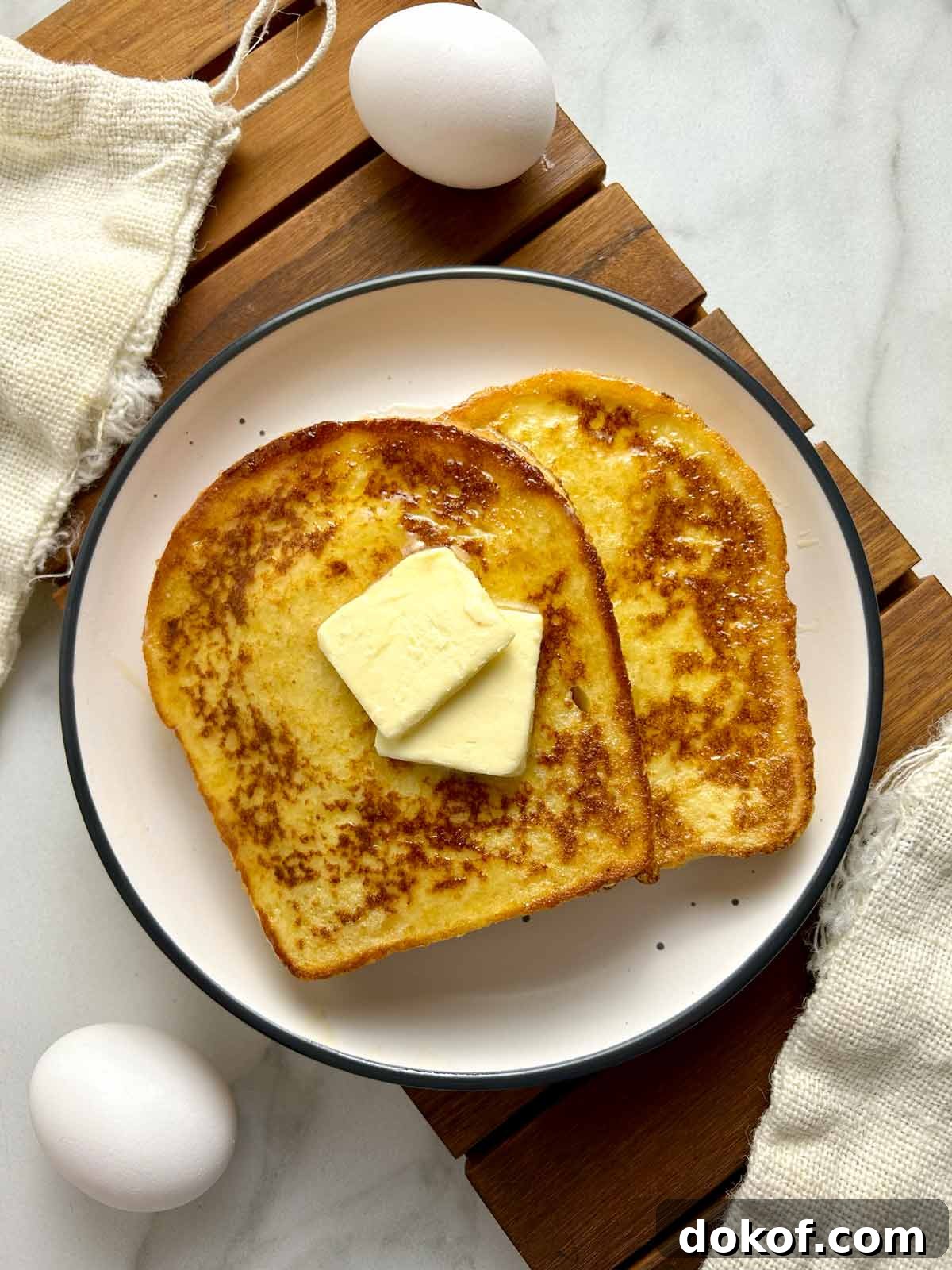 eggy bread on plate
