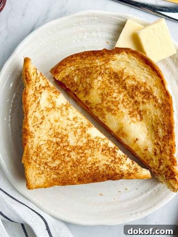 jam and cheese sandwich on a plate