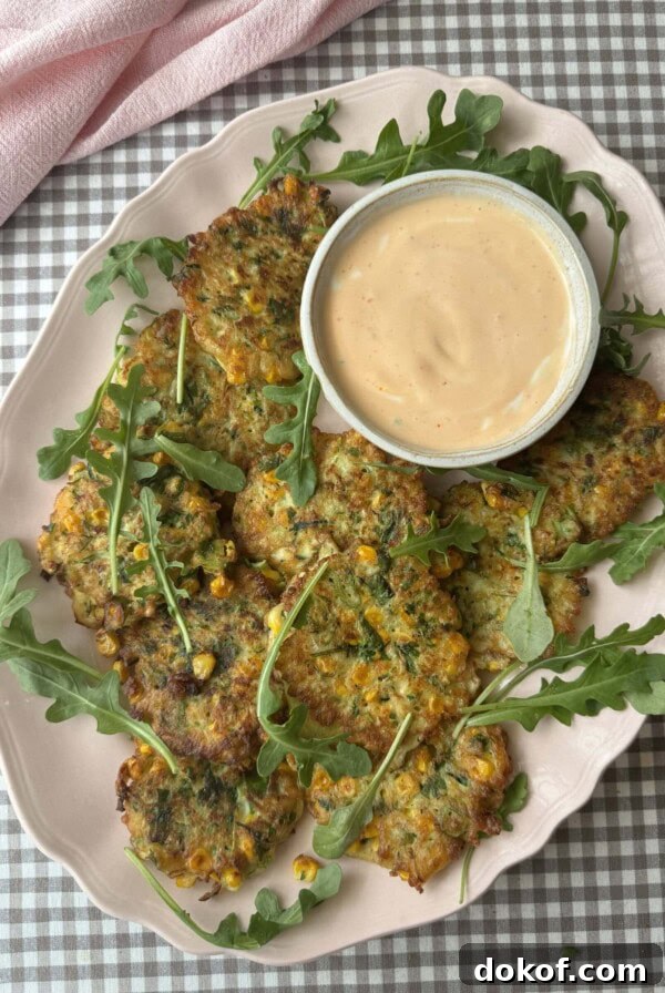 Morning Bagel Sandwich Recipes for Quick, Flavorful Breakfasts 12 courgette corn fritter on a plate