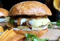 Camembert Burger Recipe with Sautéed Apples