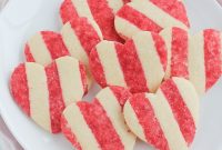 Valentine’s Sprinkle-Striped Sugar Cookies