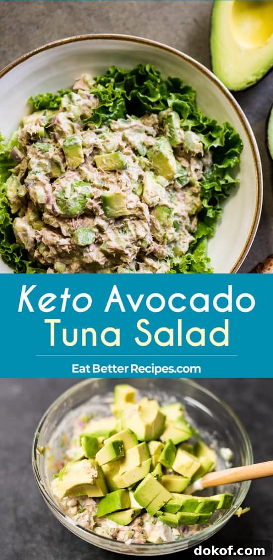 Keto Avocado Tuna Salad step by step photos
