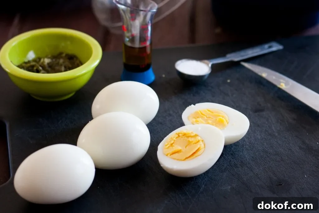 Chimichurri deviled egg recipe - a unique and flavorful deviled egg recipe with NO mayo that everyone loved!