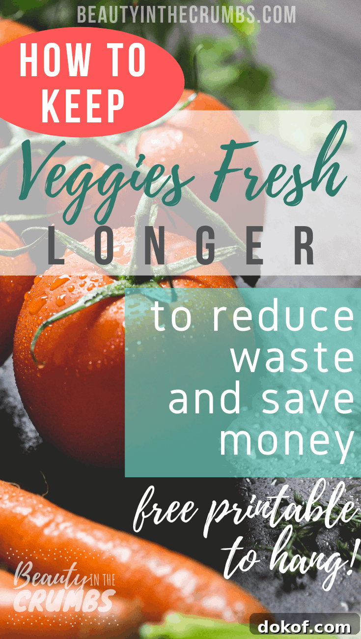 Tips and tricks to keep veggies fresh longer so you can reduce waste and save money with meal prep!