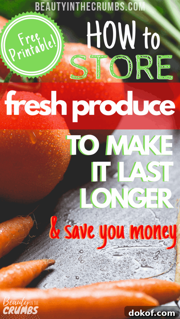 Tips to store and keep produce fresh longer